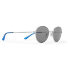 Sun Buddies - Ozzy Round-Frame Silver-Tone Sunglasses - Men - Silver