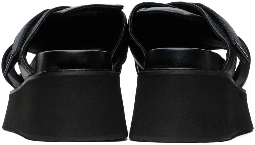 在庫一掃セール売れ筋ランキング Leather Black Julius Tape Julius Sandals 靴
