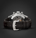 Zenith - El Primero Sport 45mm Stainless Steel and Alligator Watch - Silver