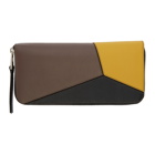 Loewe Green and Yellow Puzzle Open Wallet