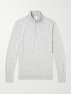 Eleventy - Wool Half-Zip Sweater - Gray