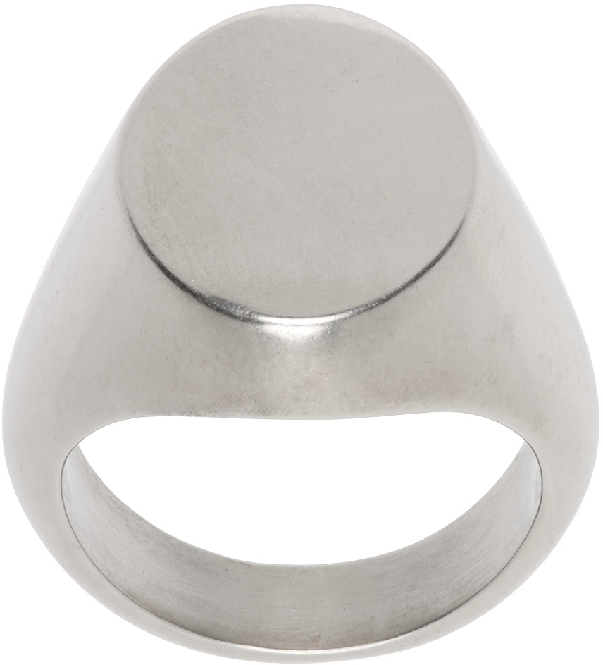 MM6 Maison Margiela Silver Signet Ring