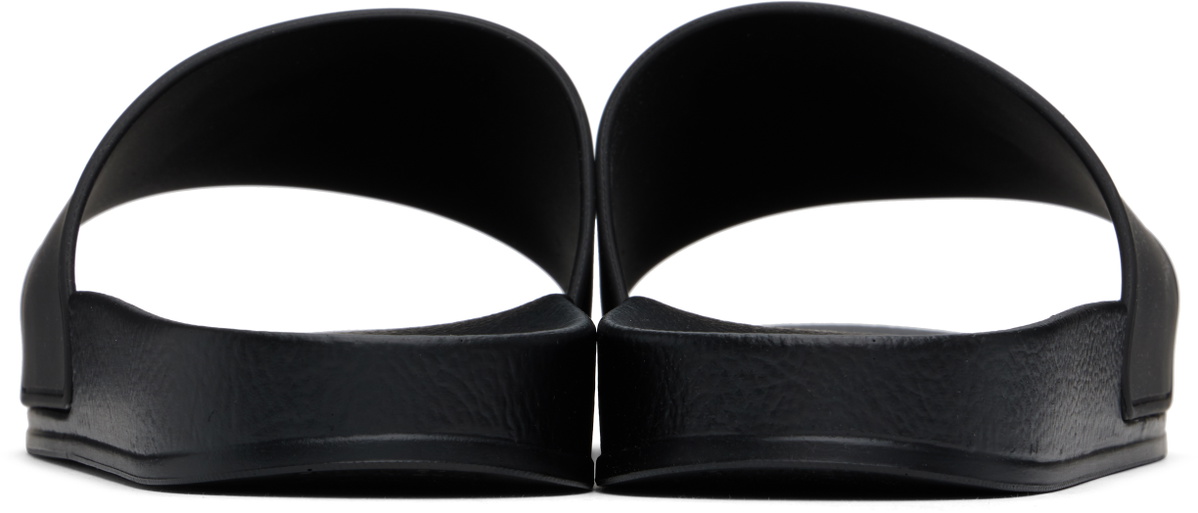 Palm Angels Black Monogram Pool Slides