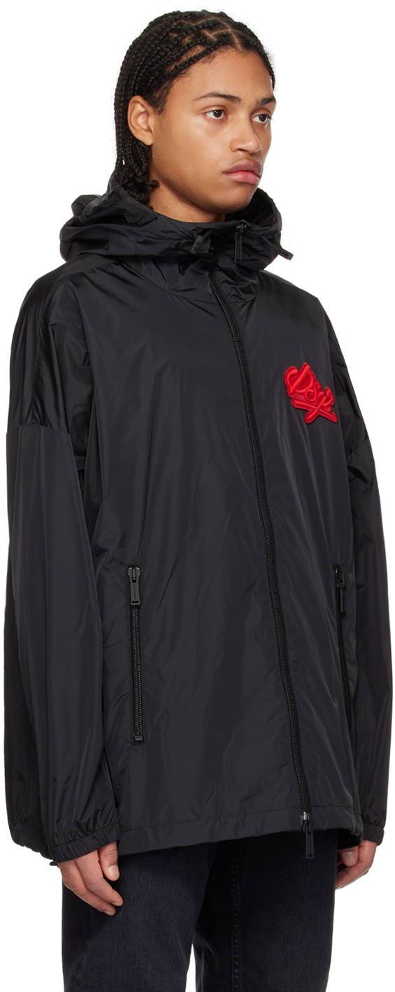 Dsquared2 Black Windbreaker Jacket