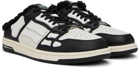 AMIRI Black & White Skeltop Mule Sneakers