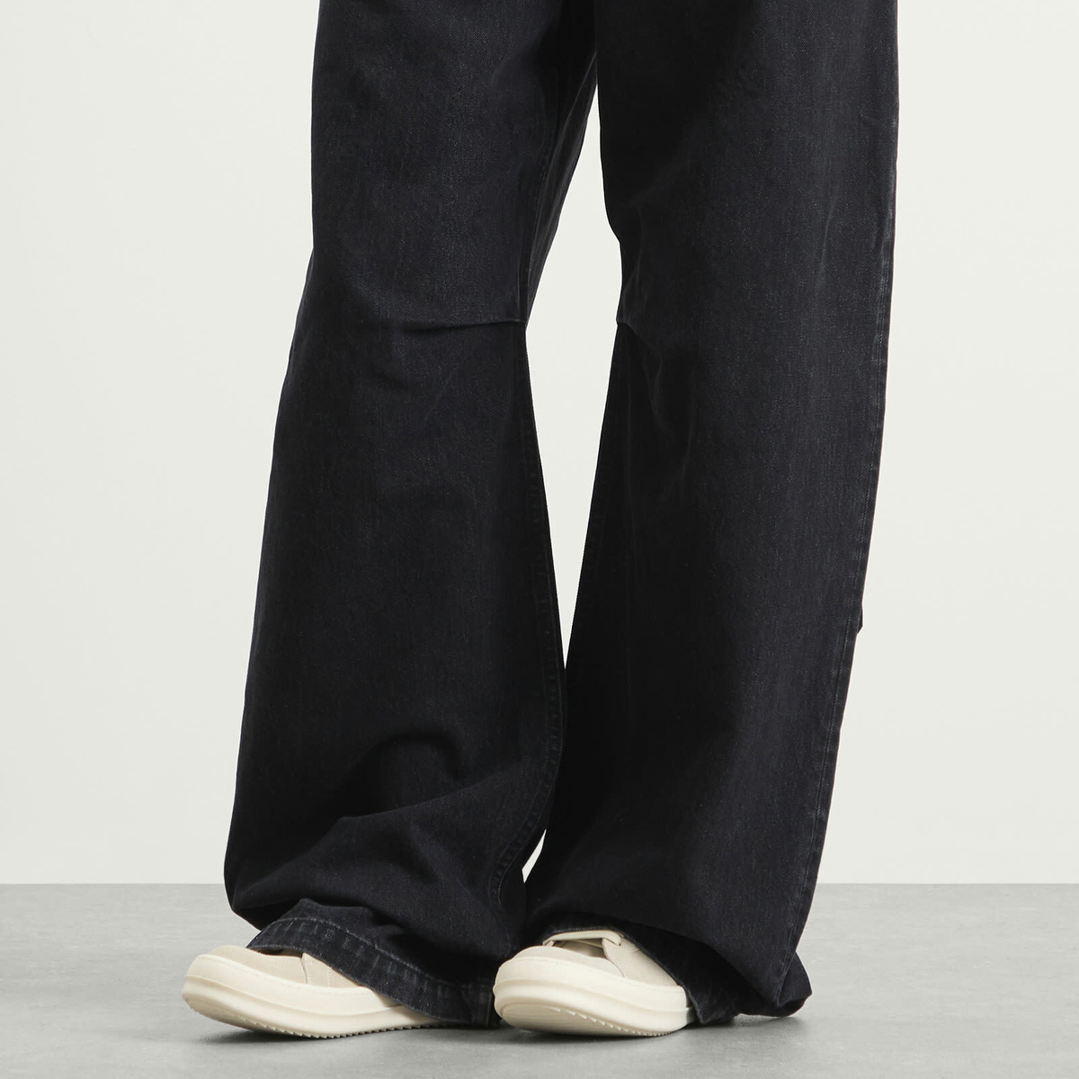 Rick Owens Women's Vintage Sneaks in Pearl/Dirty Milk/Milk