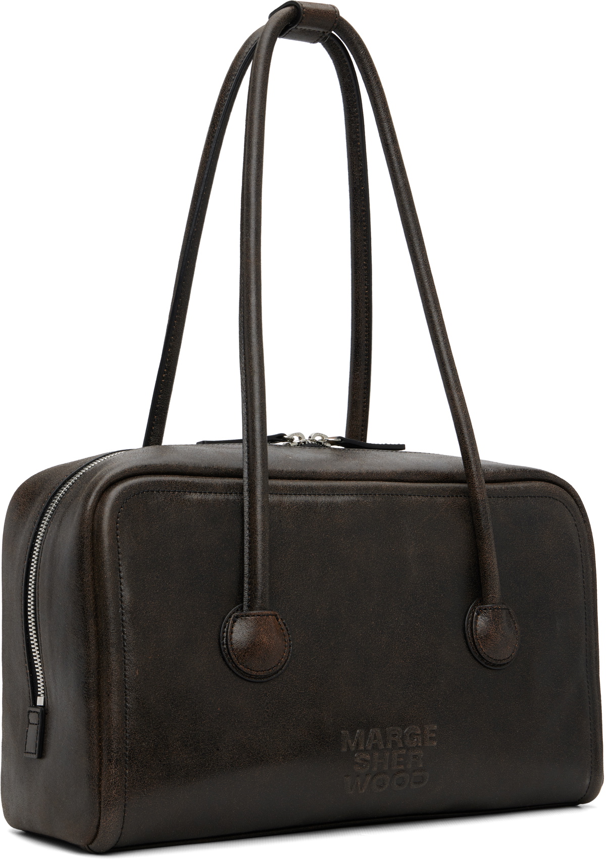 MARGESHERWOOD Brown Soft Boston Bag