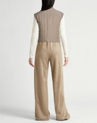 Agnona Womens Vest Taupe