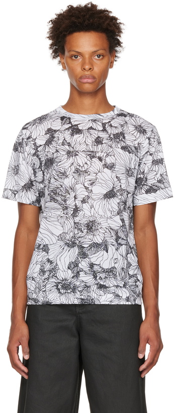 Photo: Dries Van Noten White Printed T-Shirt