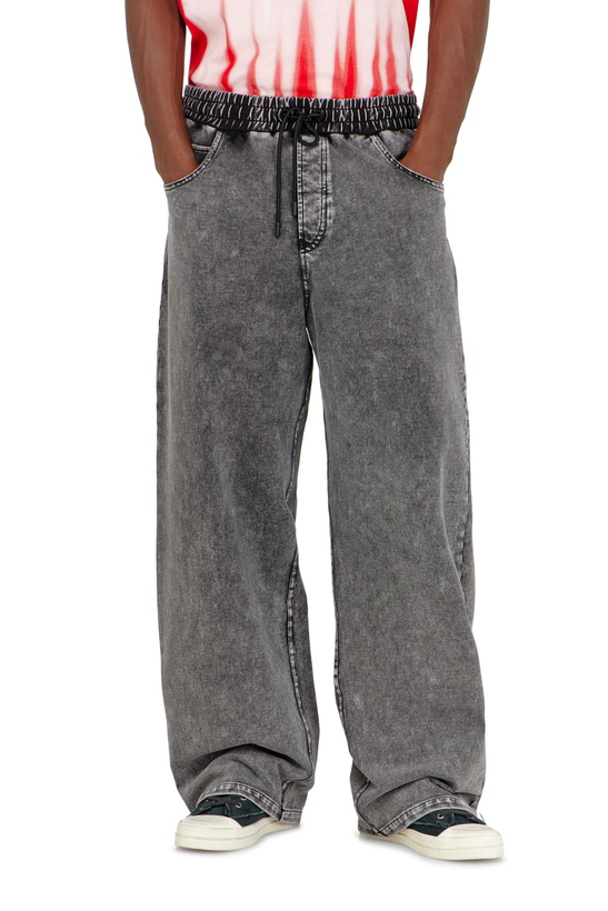 Photo: Diesel Sweatpants with denim effect - Pants Mens in Grey