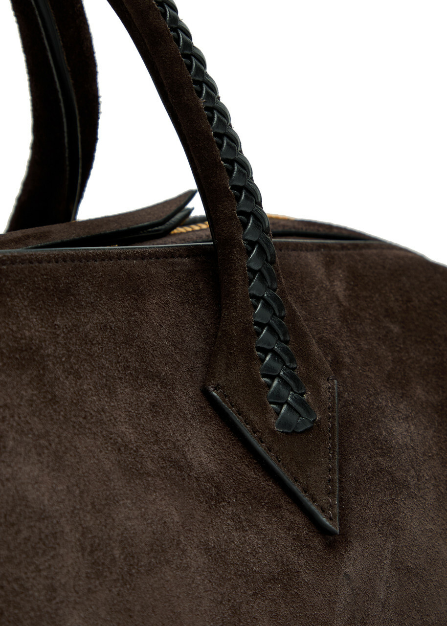Metier Vérité City Suede Tote bag - Chocolate - One Size