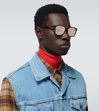 Gucci - Square-framed acetate sunglasses