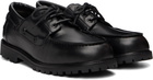 Studio Nicholson Black Guston Boat Shoes