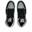 Air Jordan Women's 1 Mid Sneakers in Black/Particle Grey/White