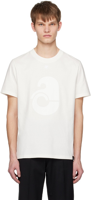 Photo: Courrèges Off-White Printed T-Shirt
