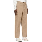 AMI Alexandre Mattiussi Beige Panelled Cargo Pants