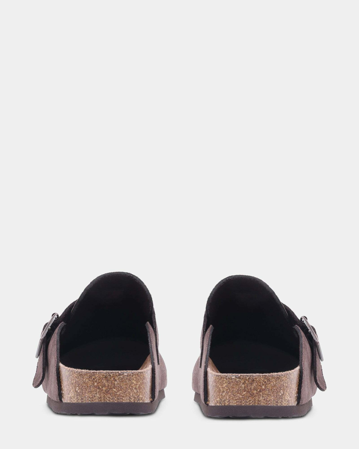 Steve Madden Clog Sandals in Brown Fabric