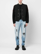 PALM ANGELS - Wash Logo Patch Denim Cotton Jeans