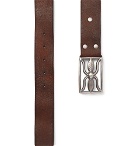 RRL - 3.5cm Brown Hawkins Leather Belt - Men - Brown