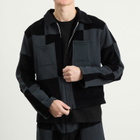 Les Tien Men's Patchwork Utility Jacket in Faded Black