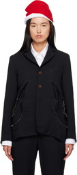 Black Comme des Garçons Black Gabardine Blazer