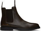 Common Projects Brown Classic Chelsea Boots