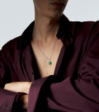 Mateo Sterling silver pendant necklace with malachite