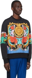 Versace Jeans Couture Black Sunflower Garland Sweatshirt