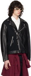 UNDERCOVER Black UC1D4206 Leather Jacket
