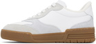 Moschino White & Gray Streetball Sneakers