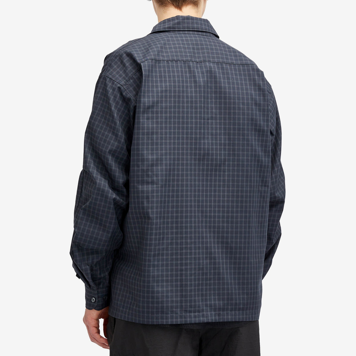 DAIWA Men's Tech Sports Plaid Shirt in Charcoal