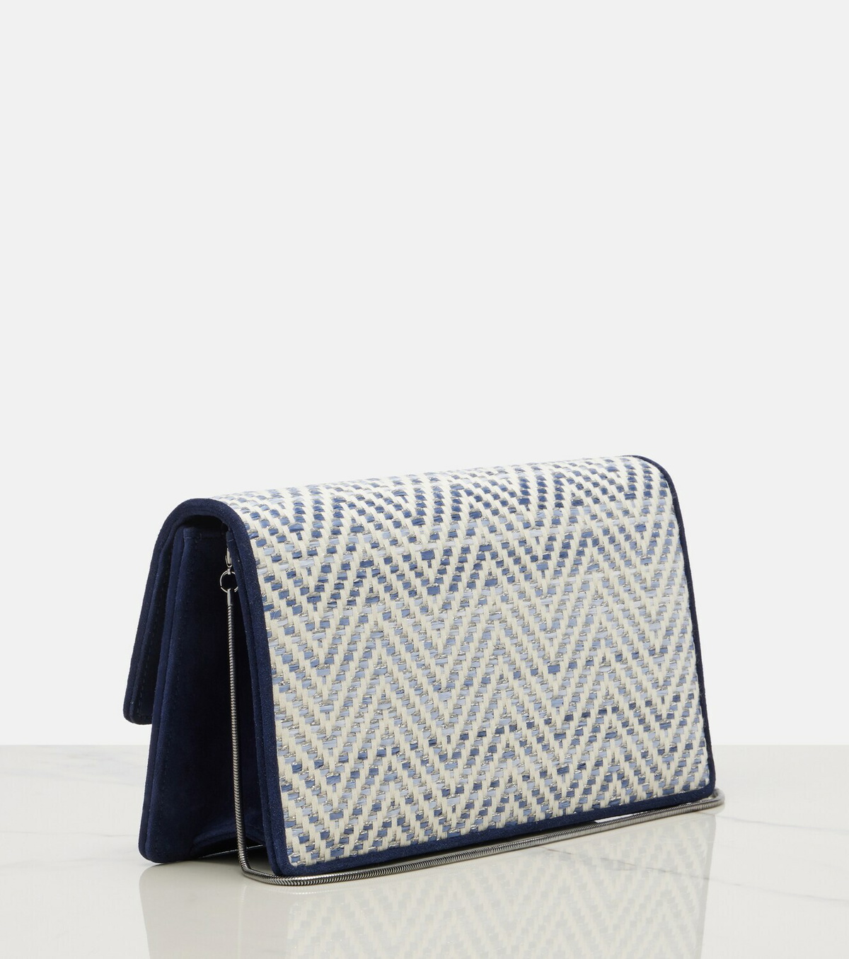 Manolo Blahnik Capripla raffia clutch