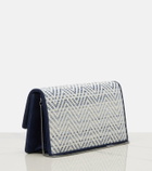 Manolo Blahnik Capripla raffia clutch