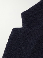 Incotex - Zanone Slim-Fit Honeycomb-Knit Wool Blazer - Blue