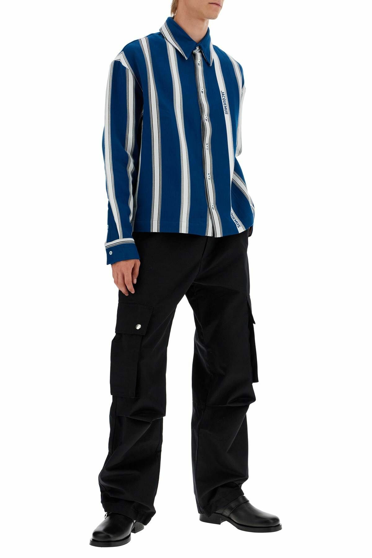 JACQUEMUS the paper shirt Blue