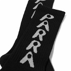 By Parra Men's Hole Logo Socks in Black 