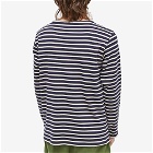 Armor-Lux Men's Long Sleeve Houat Mariniere T-Shirt in Navy/Natural