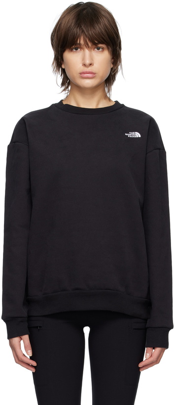 Photo: The North Face Black Embroidered Sweatshirt