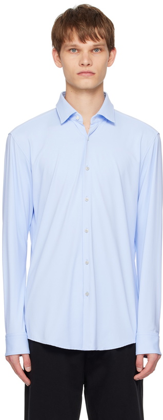 Photo: Hugo Blue Spread Collar Shirt