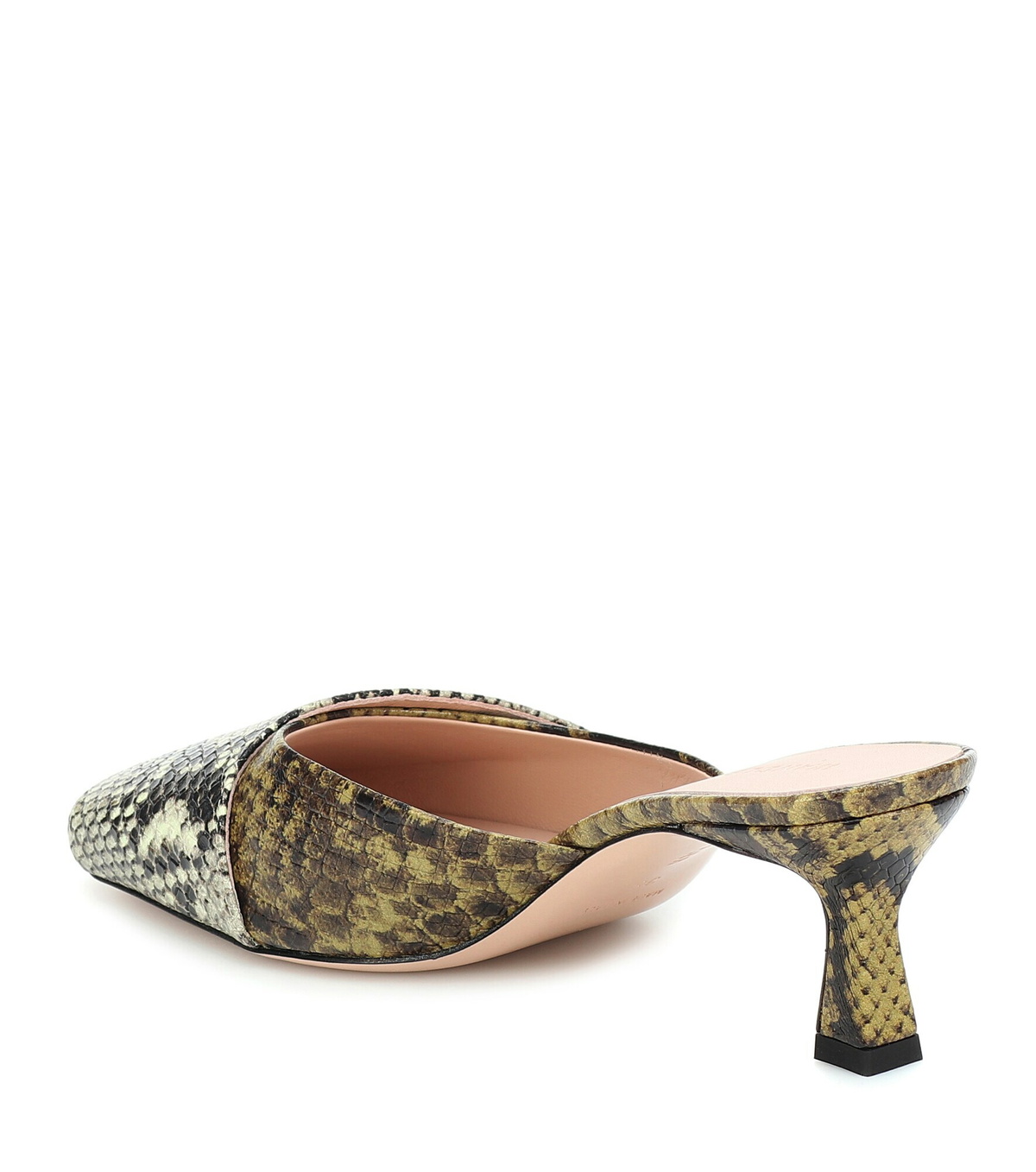 Wandler - Isa snake-effect leather mules