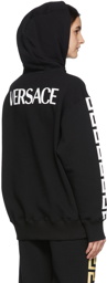 Versace Black Baroque Print Hoodie