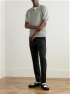 Mr P. - Linen Polo Shirt - Gray