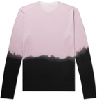 ALEXANDER MCQUEEN - Slim-Fit Dip-Dyed Silk Sweater - Pink