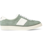 TOM FORD - Bannister Leather-Trimmed Suede Sneakers - Gray