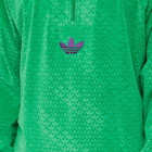 Adidas Men's Adicolor 70s Velour Top in Green