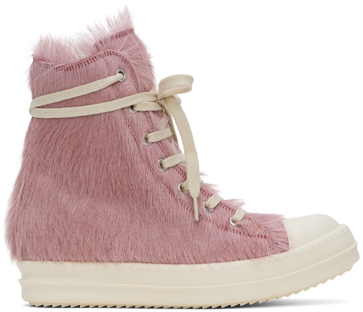 Photo: Rick Owens Pink Unshaved Sneakers