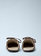 Miu Miu Leather Lace-Up Mules