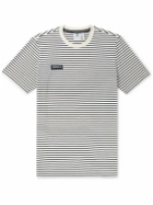 adidas Originals - Lytham Striped Logo-Appliquéd Cotton-Blend Jersey T-Shirt - White