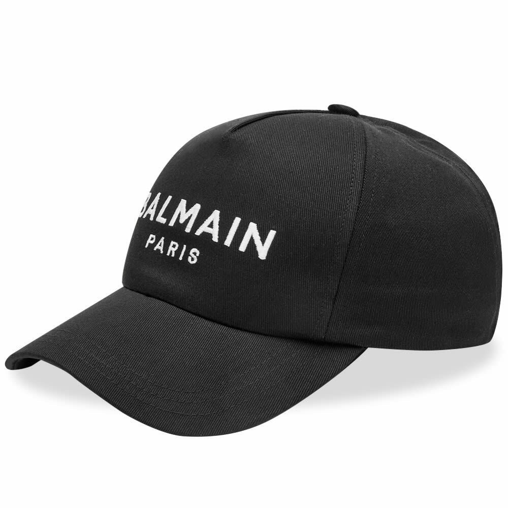 Balmain Women's Logo Cap in Black/White Balmain