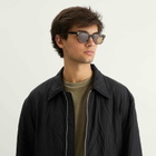 Lunetterie Générale One More Night Sunglasses in Olive/Palladium 
